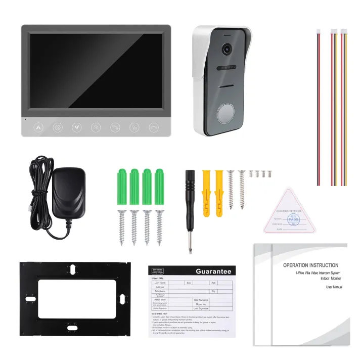 Wired%20Video%20Intercom%20System%207-inch%20Video%20Doorbell%20Phone%20System%20Video%20Intercom%20System%20Home%20Security%20Intercom%20-%20grey%20-%20Image%202