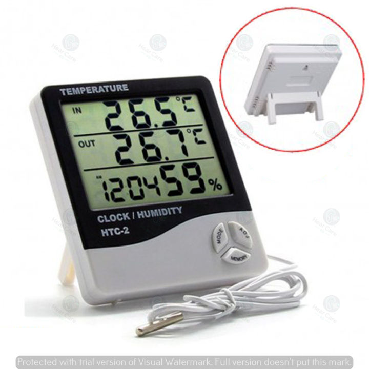 HTC%202%20Digital%20LCD%20Temperature%20Humidity%20Thermometer%20Hygrometer%20Home%20Weather%20Station%20Indoor%20Outdoor%20Probe%20Sensor%20with%20Alarm%20-%20Image%202