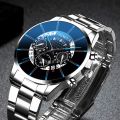 Luxury Men's Fashion Watches for Men Business Casual Calendar Date Clock Male Stainless Steel Quartz Wrist Watch reloj hombre.