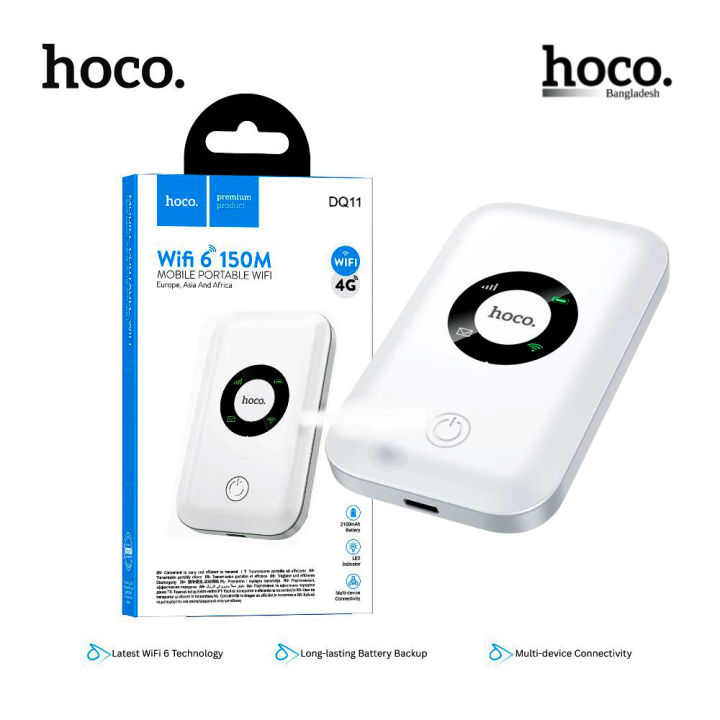 Hoco 4G Pocket Router WiFi 6 | Daraz.com.bd