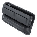 1PCS Universal Car Gap Organizer Leather Auto Console Side Pocket Crevice Storage Box Interior Accessory High-End Elegant.