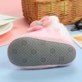 【Innovative】 1 Pair Baby Shoes Foot Cover Plus Thick Plush Winter First Walkers Children's Cotton Shoes Baby Toddler Shoes Fawn.