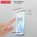 Oneplus 9 Pro / 1 + 9 Pro Full Glue 9d Curved Tempered Glass Screen Protector Edge to Edge Fit Protection Tempered Glass (Black). 