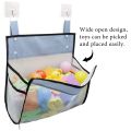 Greater Capacity Bath Toy Organizer,Large Opening, Bottom Zipper. 