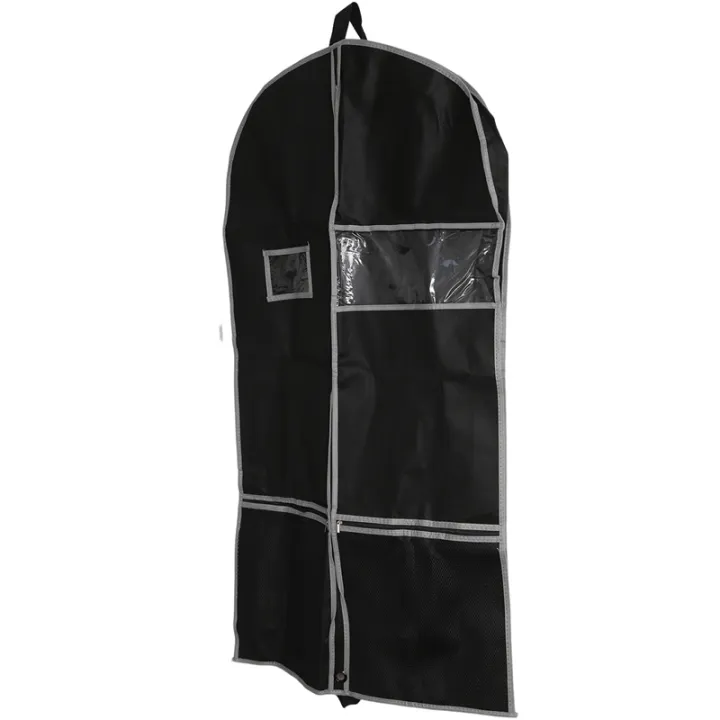 4%20Pack%2043%20Inch%20for%20Storage%20Travel%20Nonwoven%20Fabric%20Dress%20Bag%20Suit%20Bag%20with%202%20Mesh%20Pockets%20-%20Image%206