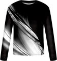 Sport Men's Long-Sleeve T-Shirt Casual Round Neck Pullover Line 3D Printed T-Shirt Blouse Workout Athletic Shirt Top Tee. 