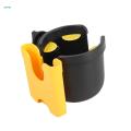 Portable Stroller Cup Holder with Phone Holder for Buggy Pram Tricycle Pushchair , Yellow. 