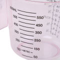 600ml high quality plastic measuring cup pour spout clear scale show mug. 