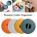 Portable Cable Organizer Box Earbud Cord Storage Case Round Cord Reel Manage Container. 