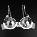 Cup Transparent Clear Push Up Bra Strap Invisible Bras Women Underwire. 