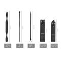 9Pcs Nail Clippers Manicure Set Portable Travel Stainless Steel Nail Cutter Pedicure Tool Kit Fingernail Suit. 