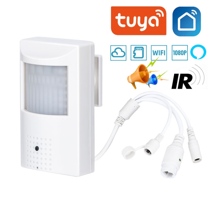 Tuya 6mp wifi Camera 4MP PIR Style Indoor OnVif Built-in Audio and TF Card Slot IPC Vision 48pcs 940nm IR LED Hidden