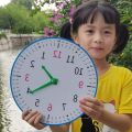 Clock Teaching Aids Children Know Clocks and Time Big Class One and Two Learning Tools Learner plus-Sized Clock Dial Model.