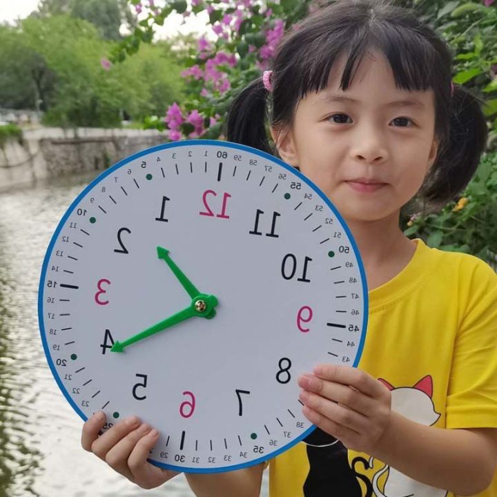 Clock Teaching Aids Children Know Clocks and Time Big Class One and Two Learning Tools Learner plus-Sized Clock Dial Model