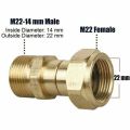 M22 14mm Brass Pressure Washer Swivel Joint Connector Hose Adapter Pressure Washers Tool. 