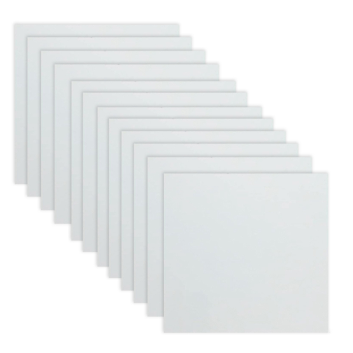 12 Sheets Mylar Sheet 12 X 12 Inch Milky Translucent PET Blank Stencil Making Sheet Easy Install