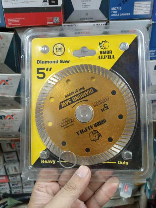 Diamond%20Turbo%20Blade%20for%20Power%20Angle%20Grinder%205%20INCH%20/%20Wet%20Cutting%20Or%20Tile%20Saw%20to%20Trim%20Tile%20Porcelain%20Masonry%20Granite%20Marble%20Concrete%20HMBR%20BRAND%20-%20Image%202