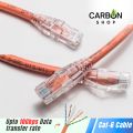 Orange Cat6 Cable Gigabit Ethernet Network Internet Indoor LAN Cable RJ45 Plug Connector Cat 6 Cable for Gaming, Router,Computer. 