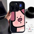 Cartoon Cute Pig Lovely Angel Eyes Case Compatible for IPhone 7Plus XR XS X Max 11 15 14 13 12 Pro Max 7 15 6 8 6S Plus SE 2020 Couples Shockproof Soft Back Phone Cover. 