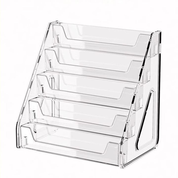 Stereo Rack Transparent Multifunctional Counter Display Rack 5-Layer CD Rack, Album Display ...