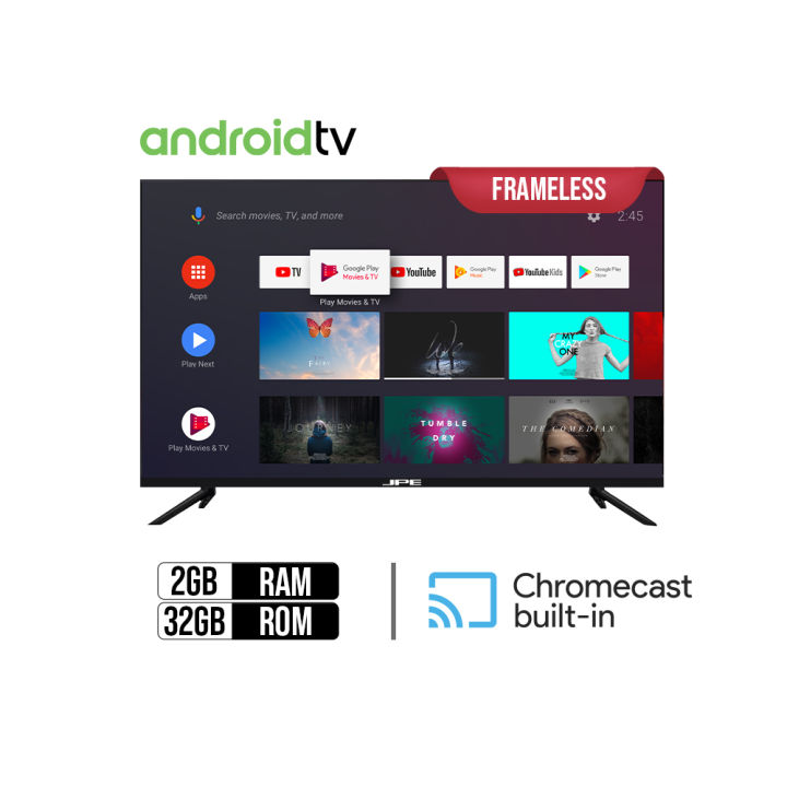JPE 32" Frameless Smart TV