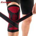 Kuangmi Silicone Knee Pads Volleyball Knee Sleeve Elastic Knee Brace Support Sports Adjustable Bandage knee Protector Basketball. 