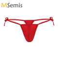 Swimwear Mens Swimsuit Lingerie Underwear G-string Bikini Thong Briefs Open Back Underwear with Bulge Pouch Thong Panties. 