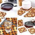 Good Quality 3 Pcs Wooden Mat For Smart Kitchen. 