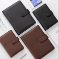 A5 PU Leather Notebook Binder Refillable 6 Ring Budget Binder. 