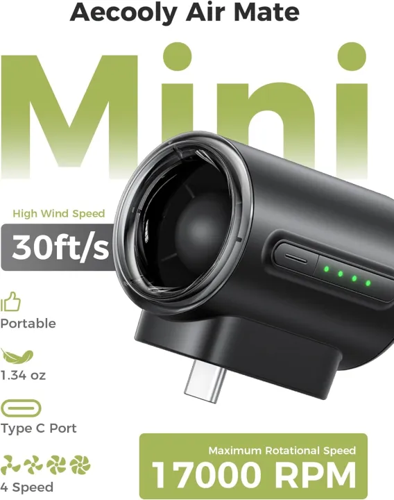 Aecooly%20Air%20Mate%20Powerful%20Type%20C%20Fan%20PK01-F1%2017000%20RPM%20High%20Speed%20-%20Image%206