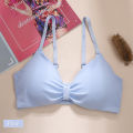 Korean Style candy color Bra Cotton Straps Bra camisole Wrapped Chest Gathered Breathable. 