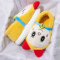 Doraemon Winter Cartoon Cotton Slippers Cute Stitch Plush Slides Home Flat Flip Flops Warm Floor Slippers Cute Soft Women Shoes.