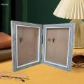 Folding Photo Frame Decorative Hinged Photo Frame for Entrance Desk Table.