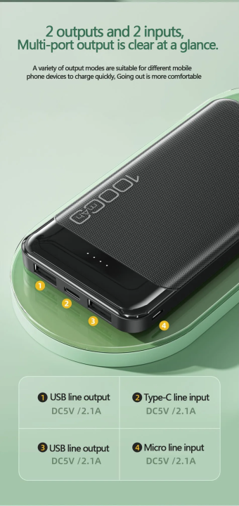 Awei%20P37K%202.1A%20Fast%20Charging%20Portable%2010000mAh%20Power%20Bank%20-%20Black%20-%20Image%204