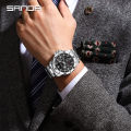 SANDA Simple Multi pointer Workplace Business Personalized Quartz Watch Successful Men's Watch SD3266-2.