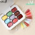 Monja 9 Colors/box Nail Art UV Gel Pat Painting Drawing Gels Quick Dry No-wipe Colors Gradient Paint-Drawing Changing Soak Off Polish DIY Manicure Design Decor Tools. 