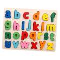 Wooden Small Alphabets Puzzle Plate 3D.