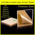 5mm Acrylic Sheet Plexiglass For Multi Usable DIY Projects Clear Transparent.