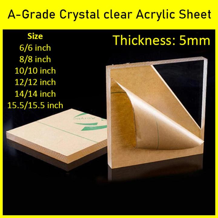 5mm Acrylic Sheet Plexiglass For Multi Usable DIY Projects Clear Transparent