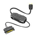 ARGB 5V 3PIN To SATA Interface Extension Cable Mini Adapter Controller RGB Sync Controller Cable for PC Fan Light Strip. 