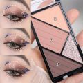4 Colors Matte Shimmering Eyeshadow Palette Waterproof Lasting Eye Shadow Pigment Earth Color Eyes Makeup Cosmetic. 