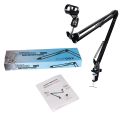 Professional Microphone Stand Suspension Scissor Arm with Holder For Dynamic and Condenser Microphone (Black).