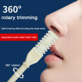 【Unbeatable Prices】 360 Degree Rotating Double Head Nose Hair Trimmer Earpick Nose Hair Removal Trimming Portable Nose Ear Hair Trimmer Tool.