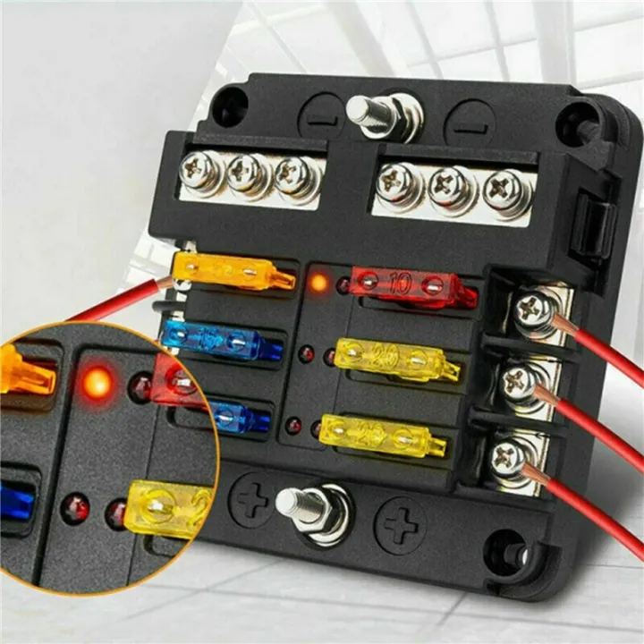 ARELENE%203X%206-Way%20Waterproof%20Fuse%20Block,with%20LED%20Indicator%2012%20Circuits%20with%20Negative%20Marine%20Fuse%20Box%20for%20Dc%2012/24V%20-%20Image%205
