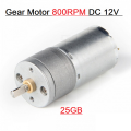 25GA370 800RPM GEAR MOTOR 12V 800RPM 25GA370 Low Speed High Torque DC 12V Gear Motor Micro Gear Boxed Motor For Robot Car Toy 3D Printers Parts .