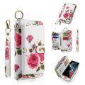 POLA Flower Multi-functional Zipper Wallet Leather Phone Case For Samsung Galaxy S22+ 5G/Samsung Galaxy S24 Ultra 5G/Samsung Galaxy S22 5G/Samsung Galaxy S24 5G/Samsung Galaxy S22 Ultra 5G/Samsung Galaxy S23 5G/Samsung G. 