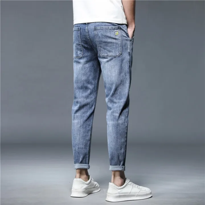 High%20Quality%20Brand%20Summer%20Stretch%20Cotton%20Hole%20Men's%20Ankle%20Length%20Jeans%20Thin%20Streetwear%20Design%20Denim%20Pants%20Korea%20Casual%20Trousers%20-%20Image%202