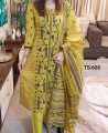 Exclusive Cotton Unstitched Skin Print High Quality Three Piece For Women - 3 Pice Dress. 