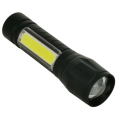 USB Rechargeable LED Mini Flashlight - Torchlight + COB LED Torchlight Micro USB Charging System Handheld Focus Portable Tactical Flashlight Torch of Zoomable. With New Stylish Fashionable Storage Box. - torch light. 