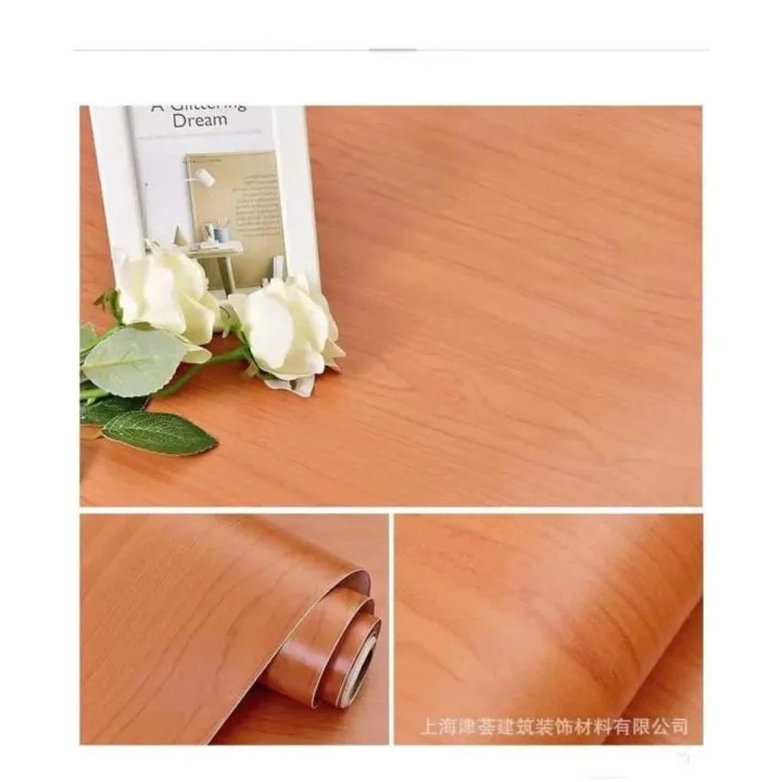 Self%20Adhesive%20Wood%20Grain%20Furniture%20Stickers%20PVC%20Wallpaper%20cabinets%20Gloss%20Film%20Vinyl%20Counter%20Top%20Decal%20(%2010x2%20feet)%20-%20Image%202